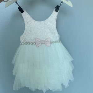 American Princess White and Pink Formal Dress